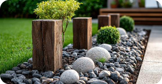 Pierres, bois et métal : comment équilibrer les matériaux dans un jardin Feng Shui
